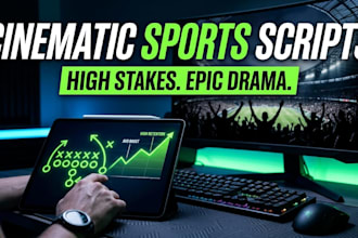 write a cinematic sports youtube documentary script