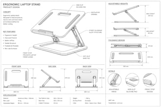 create an ergonomic product design for consumer and industrial products