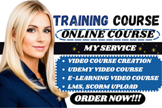 create online course content PPT, lms ai video course and storyline 360 training