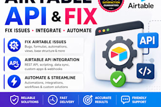 fix airtable automation, formulas and api integration