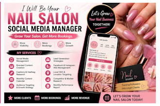 be your nail salon, beauty salon social media marketing and lead generation