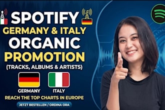 promote your song on italian and german spotify playlists
