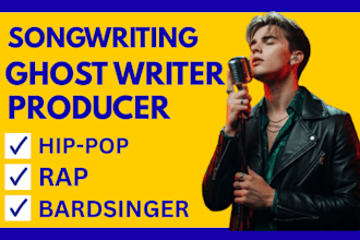 be your music producer and song ghostwriter
