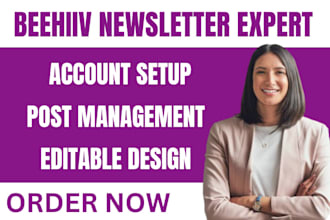 beehiiv conception  newsletter landing page automatisation ia gestion des posts