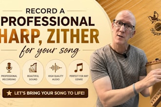 record pro harp, zither for your song