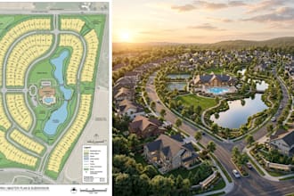 2d, 3d site plan, property maps, real estate plan, subdivision plan, plot plan