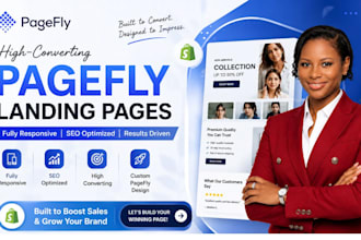 build stunning pagefly shopify stores pages  that sell