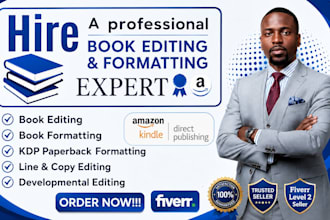 book editing and formatting, developmental book editor, amazon kdp formatting