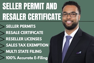 apply for your resale certificate, seller permit, and reseller license