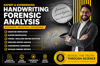 do forensic handwriting and signature analysis with company forensic report