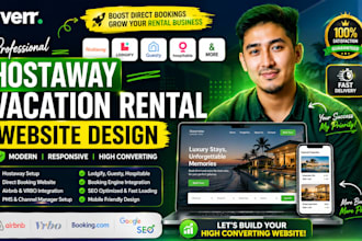 design hostaway vacation rental airbnb booking website direct booking site