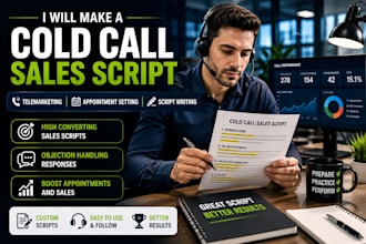 make a high converting cold call sales script for your business