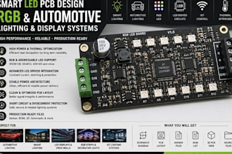design accurate smart led pcb for rgb automotive lighting and display systems