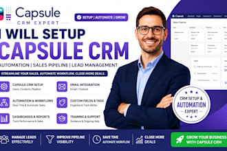 automation sales pipeline lead management crm specialist email capsule set up