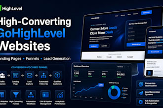 design gohighlevel website ghl landing page and funnel ghl automation