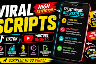 do scriptwriting for tiktok, ig reels, and faceless youtube videos, scriptwriter