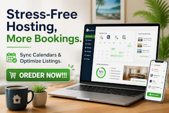 set up and sync airbnb, booking com, vrbo, guesty, and beds24 calendars