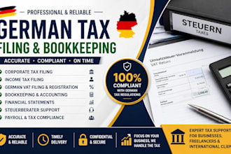 german tax filling corporate tax bookkeeping income tax steuerberater german vat