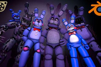 create, edit, port, fix custom vrchat avatar, sfm models, mmd, l4d2, tf2, fnaf
