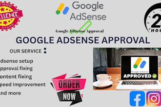 do complete google adsense approval setup and error fixing