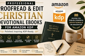 proofread edit devotional sermon prayer and bible study christian books
