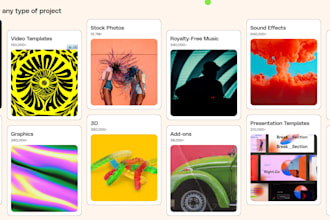 provide any envato elements templates and assets