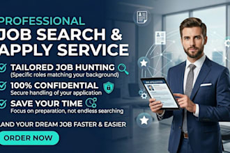 do professional search and apply for jobs as your job hunter