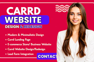 carrd website redesign carrd landing page design carrd website development carrd