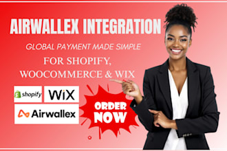 integrate airwallex payment gateway on shopify woocommerce or wix