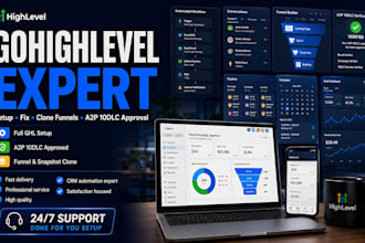 go high level expert for gohighlevel setup, a2p 10dlc registration