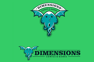 design top quality gaming and comic logo