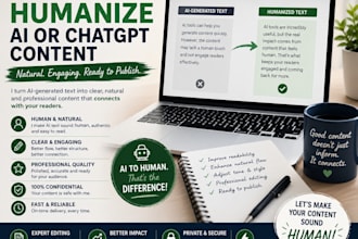 edit and humanize ai or chatgpt content