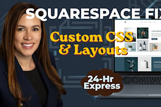 fix squarespace CSS bugs, mobile responsiveness,  and layout errors
