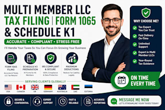 handle multi member llc tax filing form 1065 and schedule k1