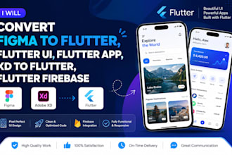 convert figma to flutter,flutter ui,flutter app,xd to flutter,flutter firebase
