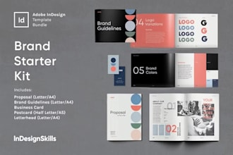 design business logo, brand identity and complete branding kit package