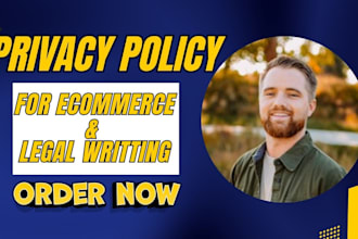 write gdpr ccpa privacy policy for shopify stores and ecommerce brands