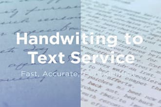 convert handwritten notes to text and do fast typing