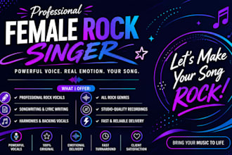sing female rock singer female singer songwriter, vocalist