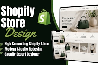 design or redesign a shopify store that converts