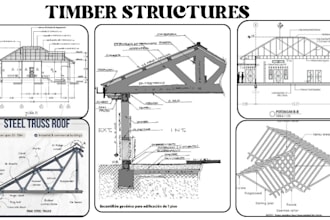 design timber or wood structure, framing and  truss plans for city permits