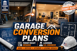united states licensed engineer,garage conversion,full permit,foundation plan