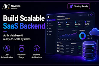 build scalable saas backend with authentication and  database