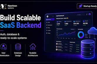 build scalable saas backend with authentication and  database