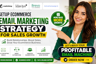 setup ecommerce mailchimp klaviyo email marketing strategy for sales growth