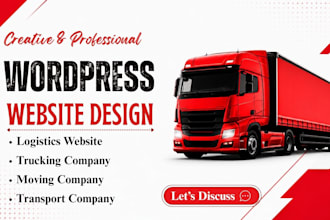 design logistics website, dispatch, trucking, freight, moving company website