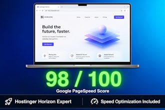 build a fast, modern website on hostinger horizon or redesign hostinger site