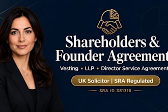 uk solicitor expert shareholder founder partnership agreements a legal drafting