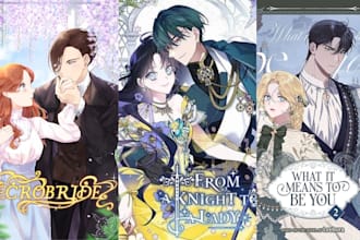 webtoon cover webcomic light novel manga cover webtoon page anime manga style
