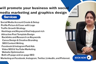 promote your business with social media marketing and graphics design
